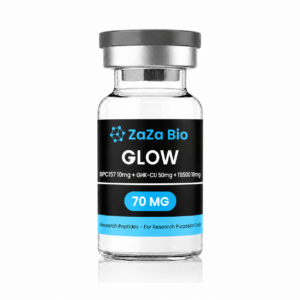 GLOW (BPC-157 10mg & TB-500 10mg & GHK-CU 50mg) 70mg Total Blend